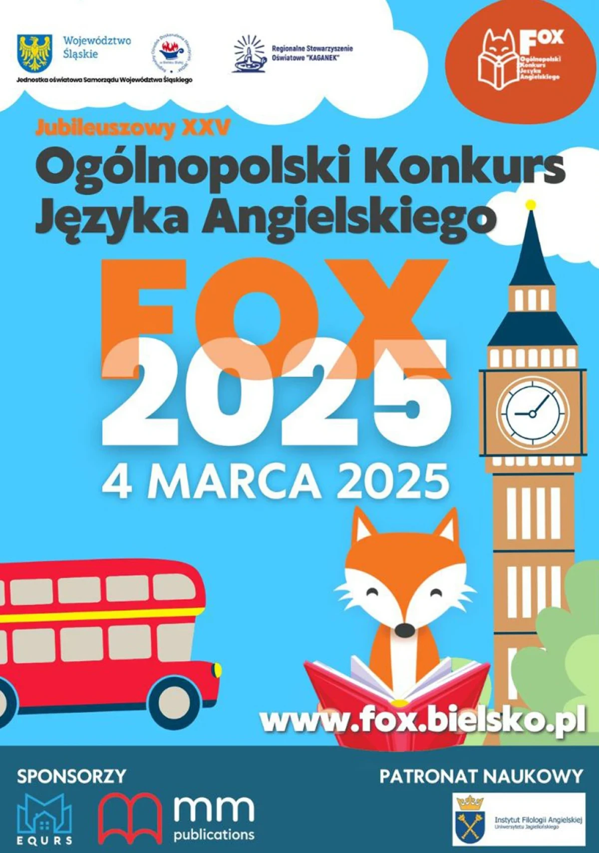 Plakat konkursu FOX 2025.